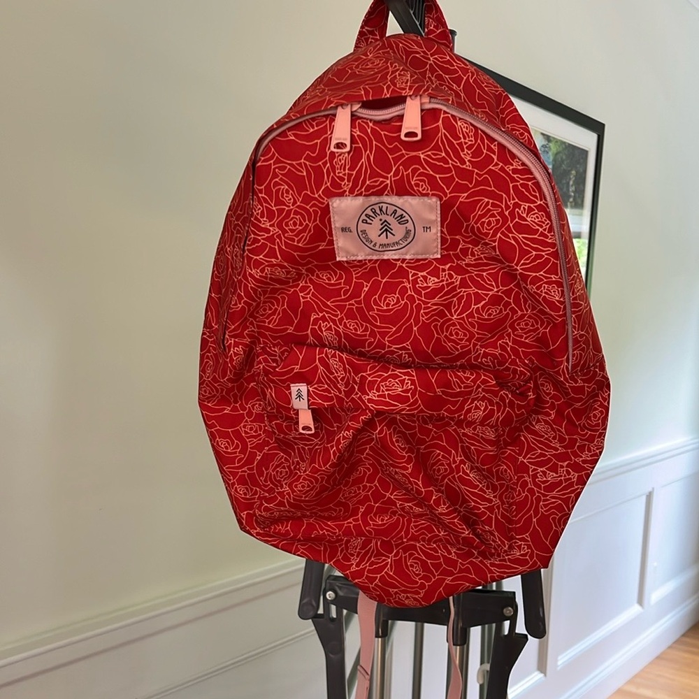 Parkland Red Floral Backpack